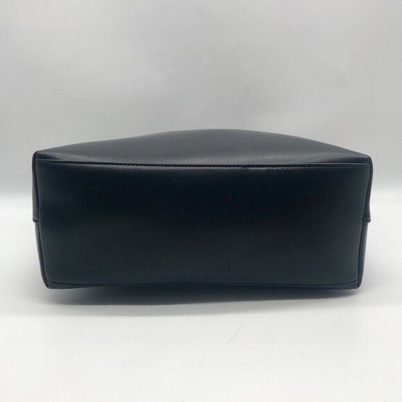 Anthropologie Black Faux Leather Tote Bag - Picture 5 of 10